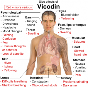 The Side Effects of Vicodin Drug