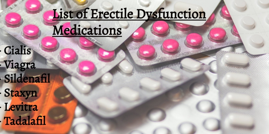 List of Erectile Dysfunction Medications (Over the Counter)