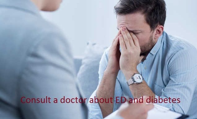 Consult a doctor about ED and Diabetes